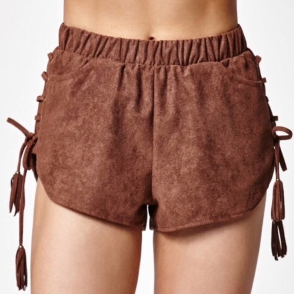 Kendall & Kylie Faux Suede Shorts